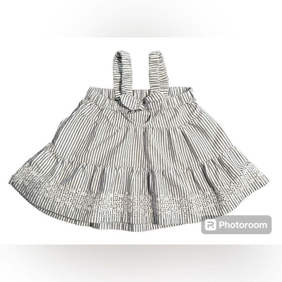 Baby girls striped eyelet dress EUC - Picture 2 of 3
